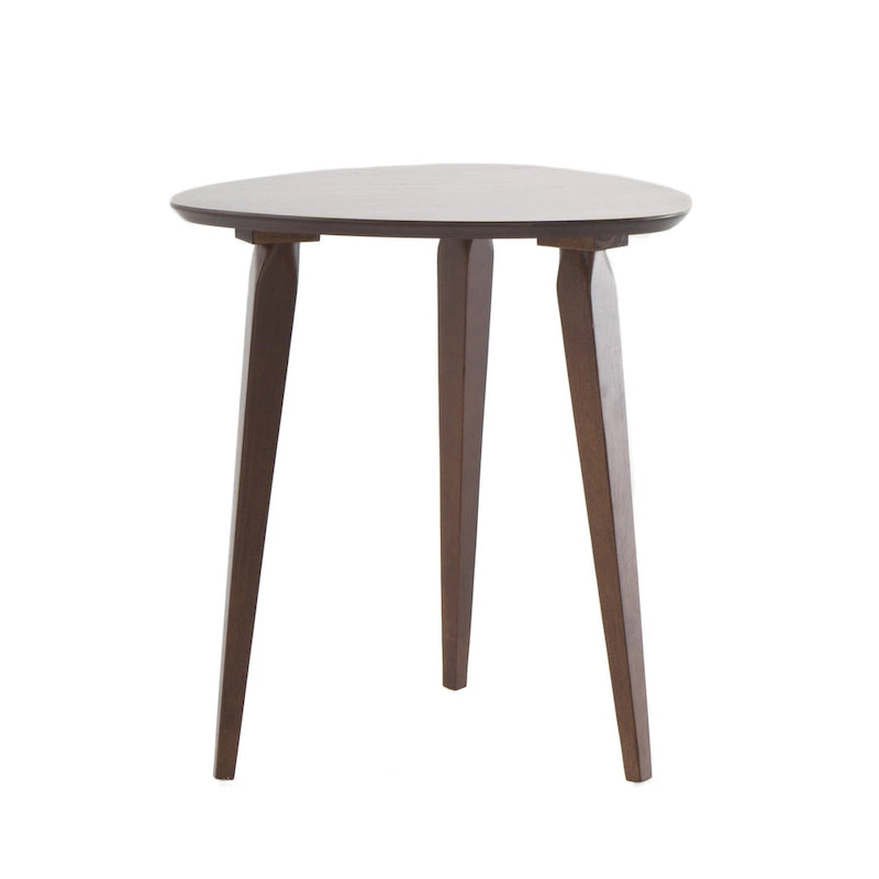 Table d'appoint en bois de style milieu de siècle - 20 L x 20 l x 22,75 H