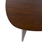 Table d'appoint en bois de style milieu de siècle - 20 L x 20 l x 22,75 H