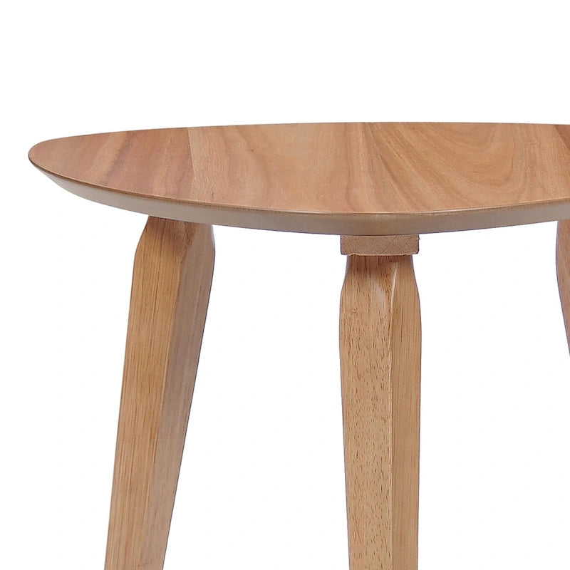Table d'appoint en bois de style milieu de siècle - 20 L x 20 l x 22,75 H