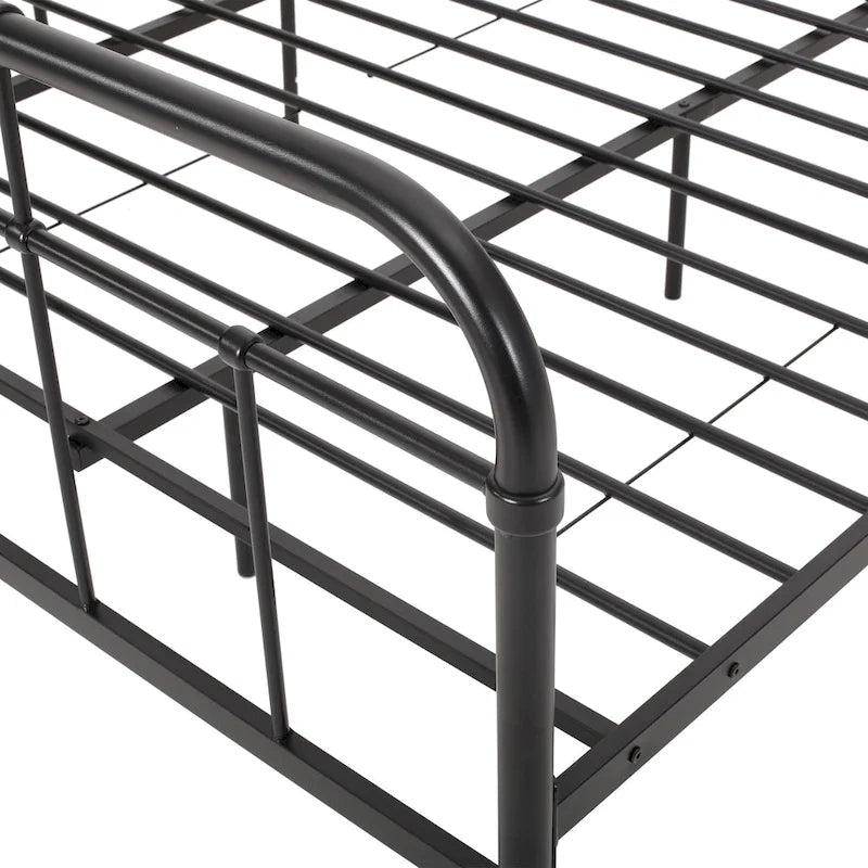 Lit plateforme en métal industriel