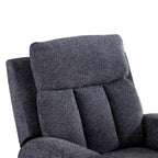 Fauteuil de relaxation manuel avec fonction massage et chauffage, 2 porte-gobelets, en tissu respirant