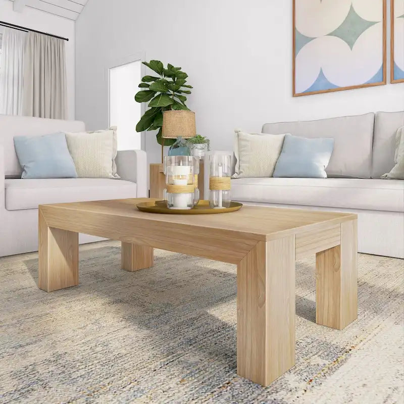 Table basse rectangulaire moderne - 122 x 61 cm