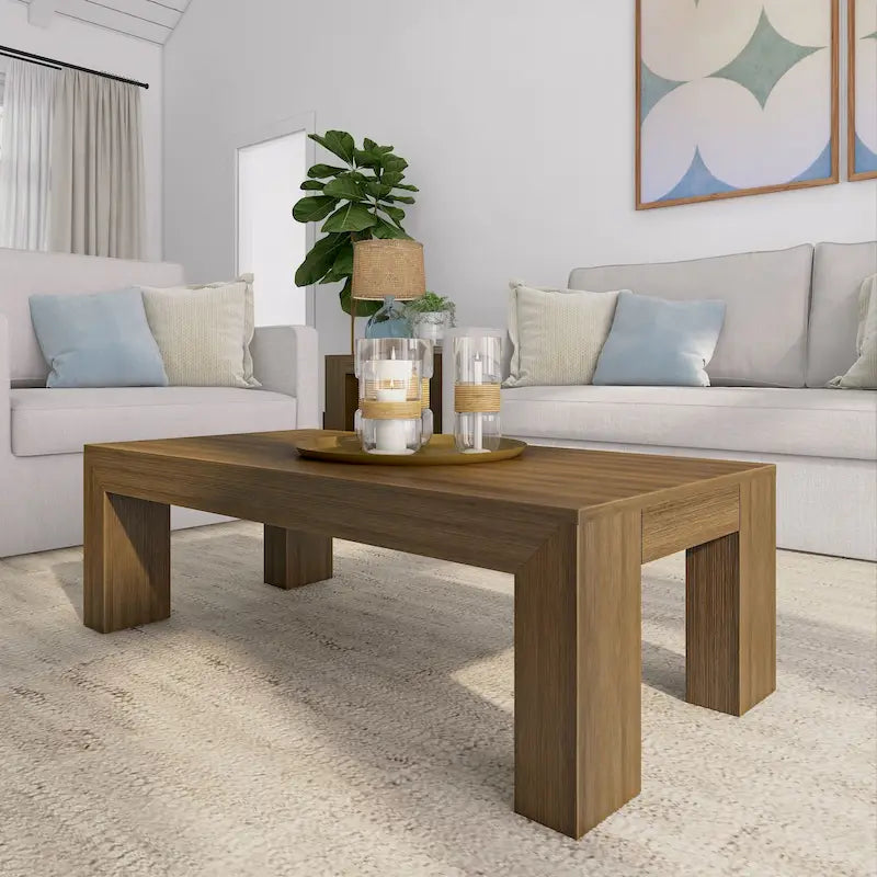 Table basse rectangulaire moderne - 122 x 61 cm