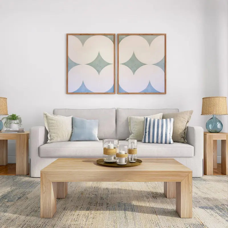 Table basse rectangulaire moderne - 122 x 61 cm