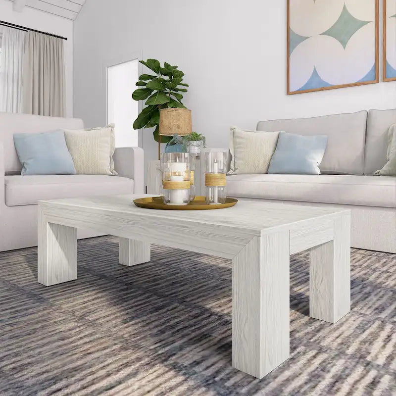 Table basse rectangulaire moderne - 122 x 61 cm