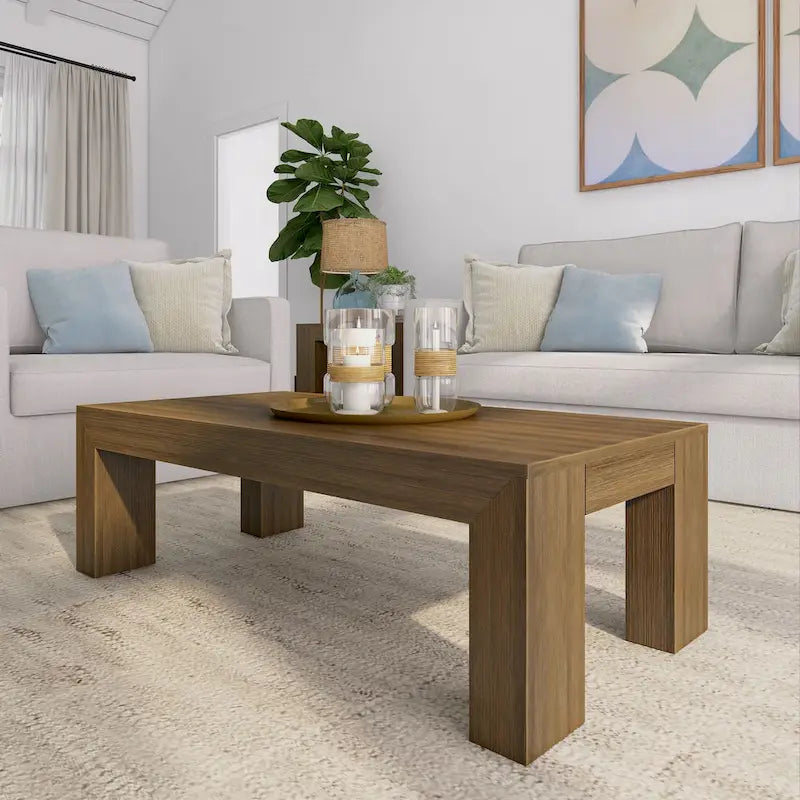 Table basse rectangulaire moderne - 122 x 61 cm