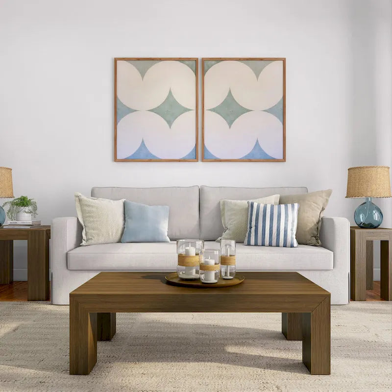 Table basse rectangulaire moderne - 122 x 61 cm