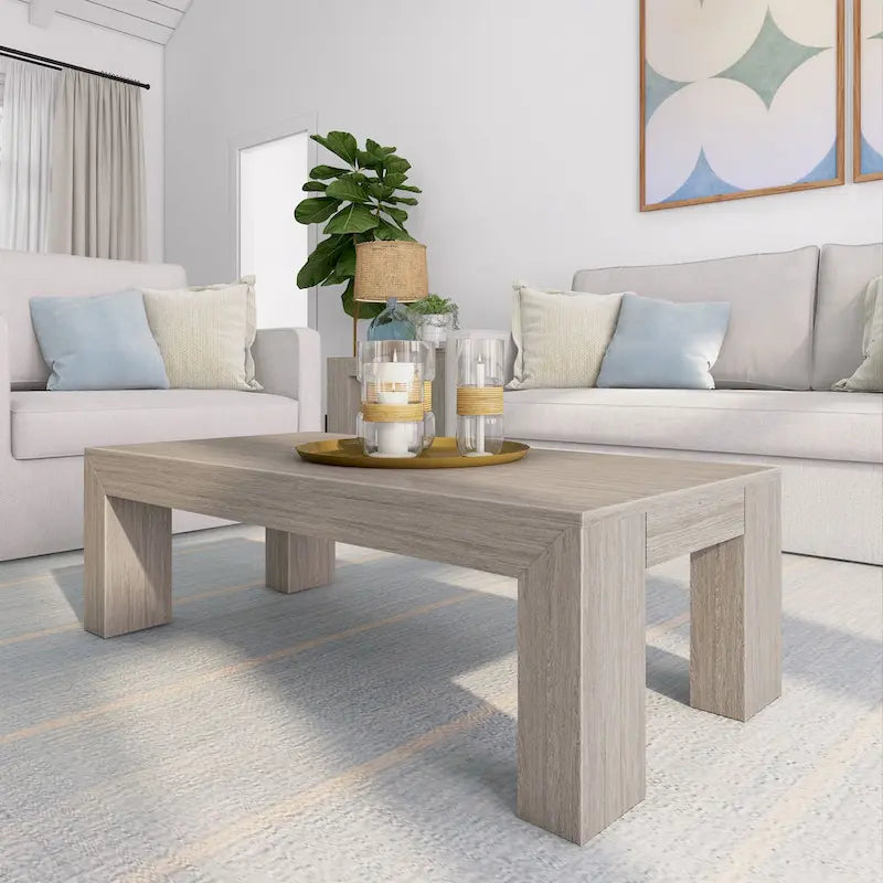 Table basse rectangulaire moderne - 122 x 61 cm