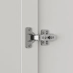 Armoire de 47,2 W avec trois portes, deux tringles à vêtements, poignée florale dorée