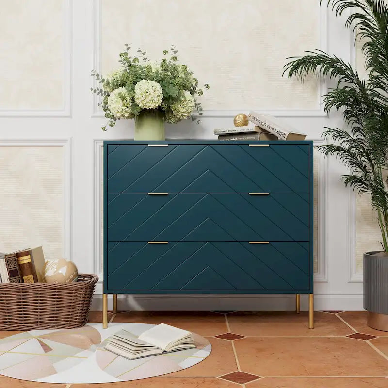 Commode de rangement à 3 tiroirs pour chambre à coucher