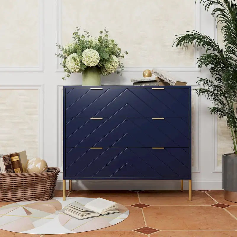 Commode de rangement à 3 tiroirs pour chambre à coucher