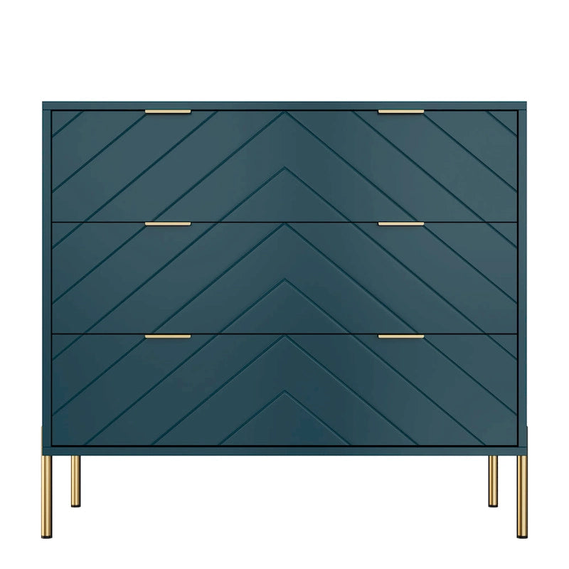 Commode de rangement à 3 tiroirs pour chambre à coucher
