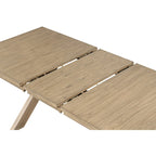 Ensemble de salle à manger 9 pièces, table à manger à tréteaux extensible avec 8 chaises, marron pin glacé