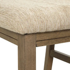 Ensemble de salle à manger 9 pièces, table à manger à tréteaux extensible avec 8 chaises, marron pin glacé