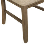 Ensemble de salle à manger 9 pièces, table à manger à tréteaux extensible avec 8 chaises, marron pin glacé