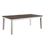 Table à manger extensible Rustic White de 78 po
