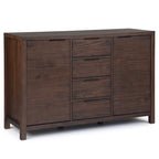 Buffet en bois massif contemporain de 54 po de largeur - 18P x 54L x 36H