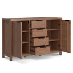 Buffet en bois massif contemporain de 54 po de largeur - 18P x 54L x 36H