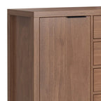 Buffet en bois massif contemporain de 54 po de largeur - 18P x 54L x 36H