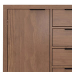 Buffet en bois massif contemporain de 54 po de largeur - 18P x 54L x 36H