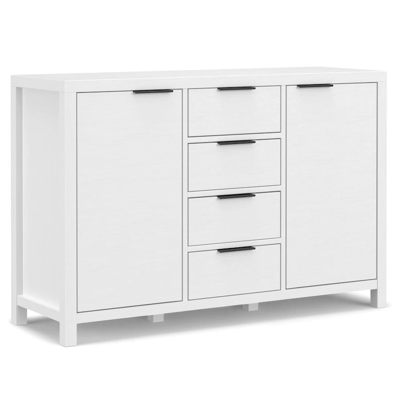 Buffet en bois massif contemporain de 54 po de largeur - 18P x 54L x 36H