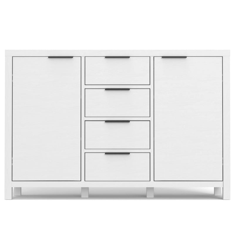 Buffet en bois massif contemporain de 54 po de largeur - 18P x 54L x 36H