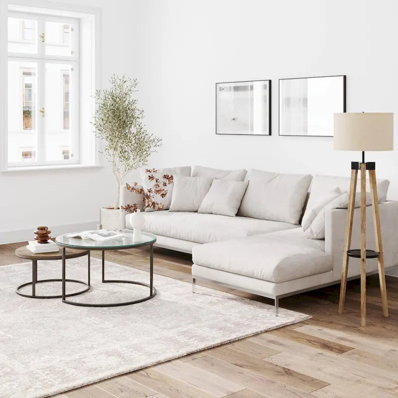 Tables basses gigognes rondes (lot de 2)