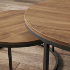 Tables basses gigognes rondes (lot de 2)