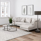 Tables basses gigognes rondes (lot de 2)