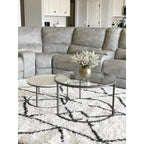Tables basses gigognes rondes (lot de 2)