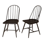 Chaises de salle à manger à barreaux Milo techniques mixtes (Lot de 2)