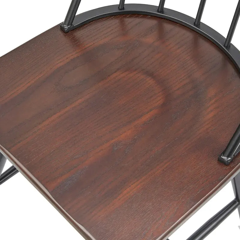 Chaises de salle à manger à barreaux Milo techniques mixtes (Lot de 2)