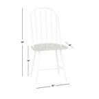 Chaises de salle à manger à barreaux Milo techniques mixtes (Lot de 2)