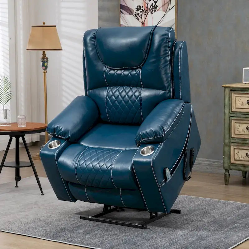 Fauteuil inclinable et releveur électrique haut de gamme avec double moteur à contrôle indépendant, grand format avec inclinaison à plat à 180°