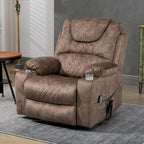 Fauteuil inclinable et releveur électrique haut de gamme avec double moteur à contrôle indépendant, grand format avec inclinaison à plat à 180°