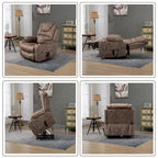 Fauteuil inclinable et releveur électrique haut de gamme avec double moteur à contrôle indépendant, grand format avec inclinaison à plat à 180°