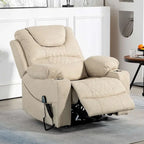 Fauteuil inclinable et releveur électrique haut de gamme avec double moteur à contrôle indépendant, grand format avec inclinaison à plat à 180°