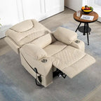 Fauteuil inclinable et releveur électrique haut de gamme avec double moteur à contrôle indépendant, grand format avec inclinaison à plat à 180°