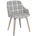 Chaise de salle à manger/d'appoint rembourrée moderne Duvnas
