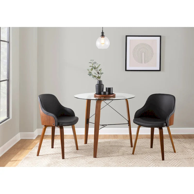 Chaise de salle à manger/d'appoint rembourrée moderne Duvnas