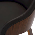 Chaise de salle à manger/d'appoint rembourrée moderne Duvnas
