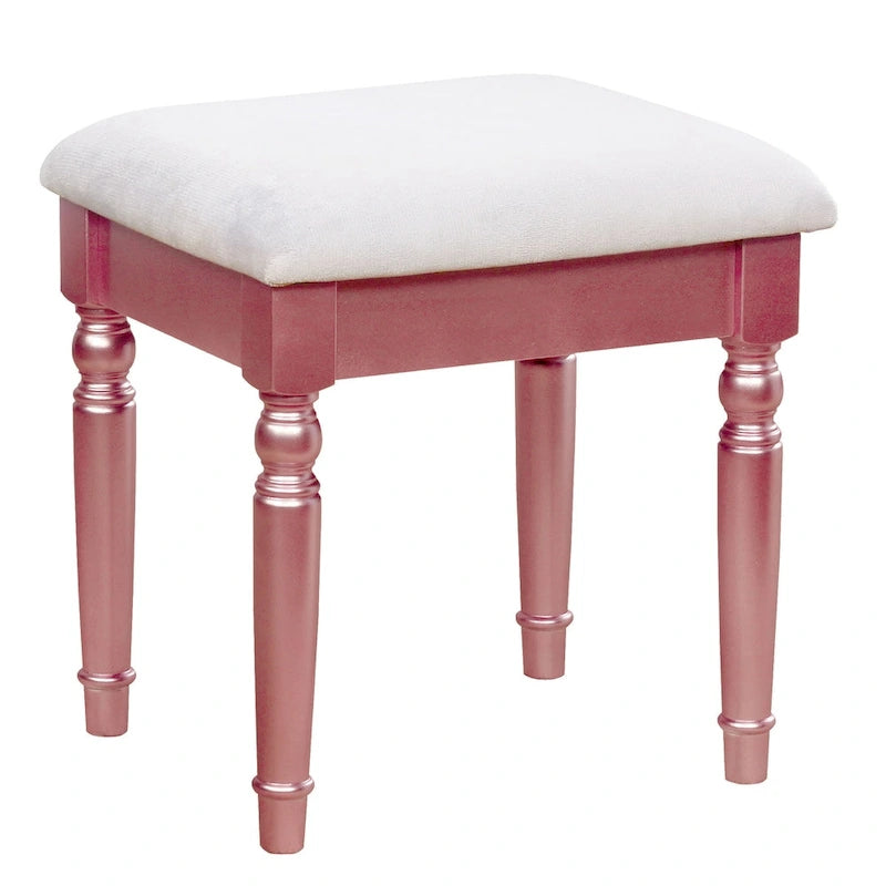 Coiffeuse 3 pièces Glam Wood avec miroir triptyque