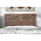 Lit de rangement rustique en bois à 2 tiroirs avec tête de lit USB
