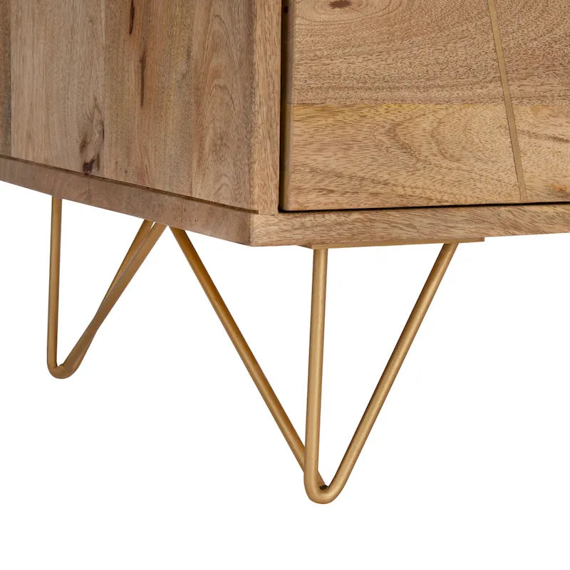 Commode Hanni à 6 tiroirs avec pieds épingles