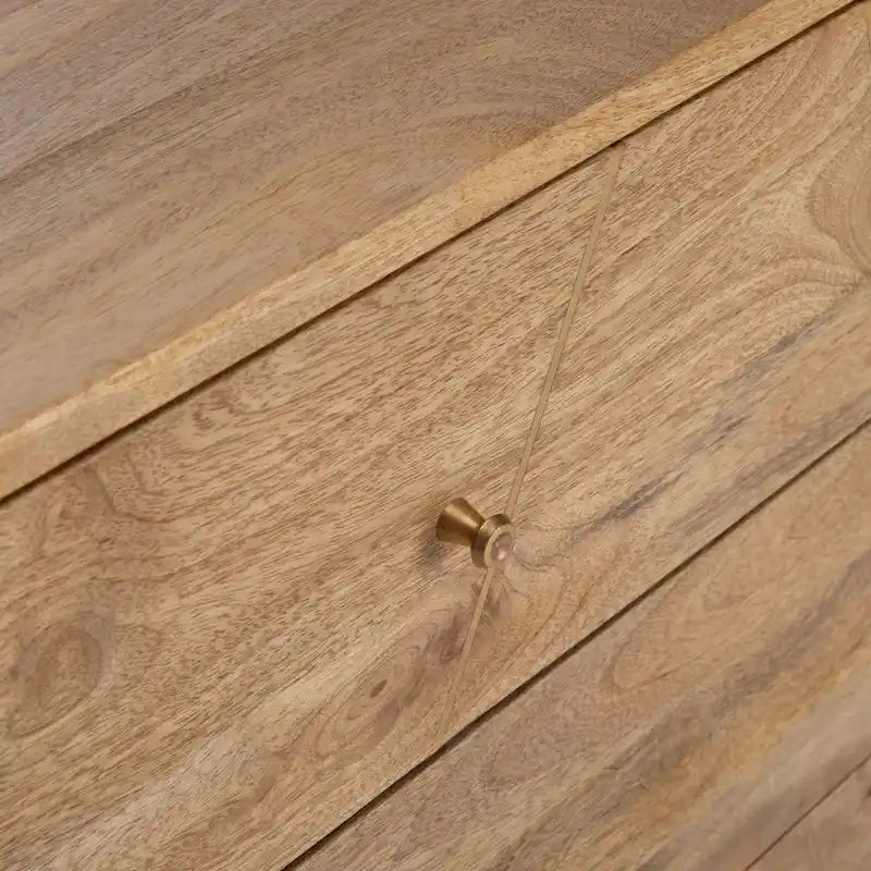 Commode Hanni à 6 tiroirs avec pieds épingles