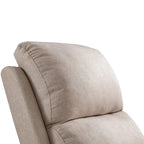 Fauteuil inclinable à dossier basculant, revêtu de chenille, avec repose-pieds fixe