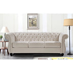 Ensemble de salon 2 pièces Chesterfield en velours