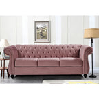 Ensemble de salon 2 pièces Chesterfield en velours