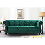 Ensemble de salon 2 pièces Chesterfield en velours