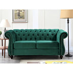 Ensemble de salon 2 pièces Chesterfield en velours